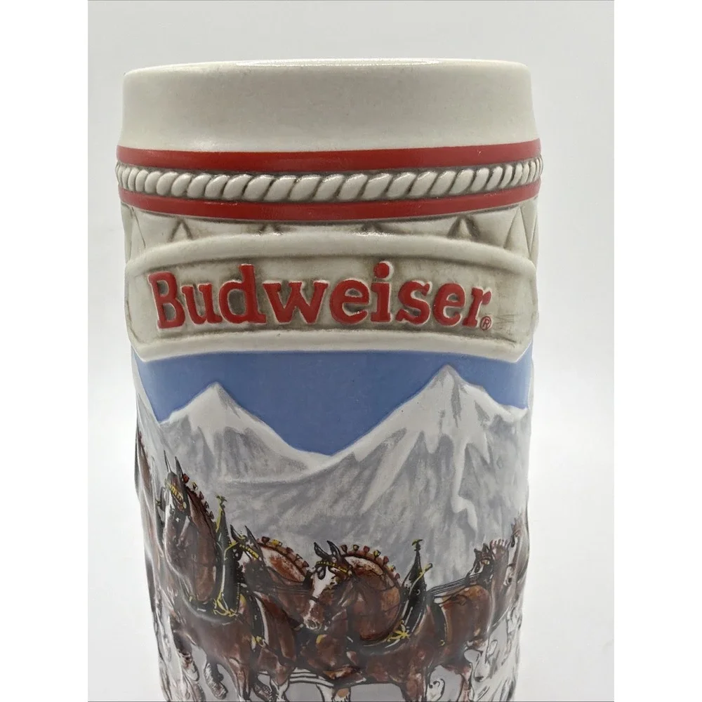 Budweiser 1985 Holiday Beer Stein Limited Edition 