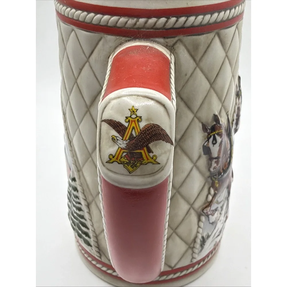 Budweiser 1985 Holiday Beer Stein Limited Edition 