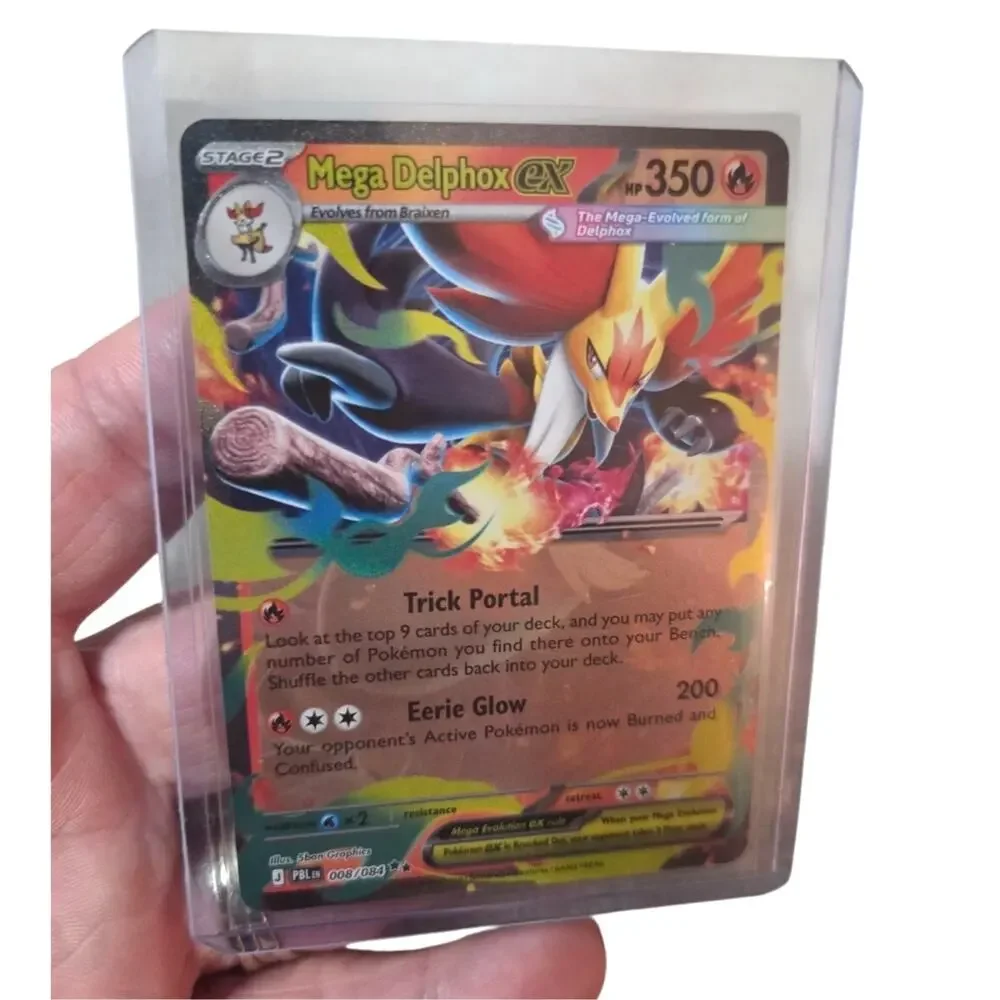 Mega Delphox ex 008/084 Double Rare Pitch Black Pokemon New
