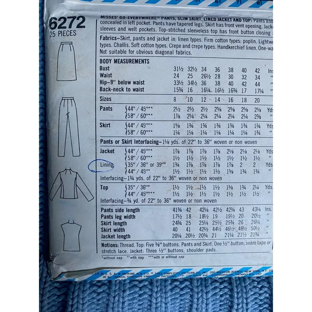Simplicity 6272 pant