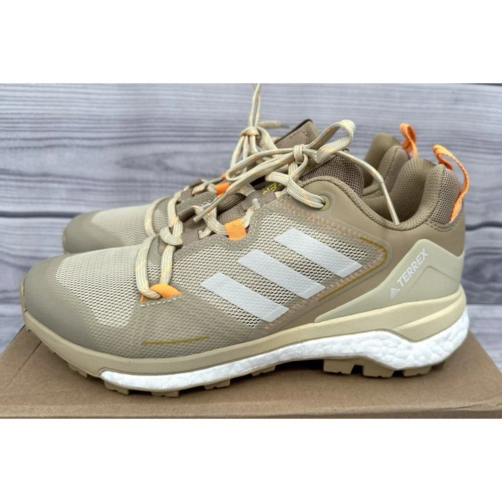 ADIDAS TERREX SKYCHASER 2‎ HIKING SNEAKERS  Men's Size 7.5  BEIGE TONE GUM