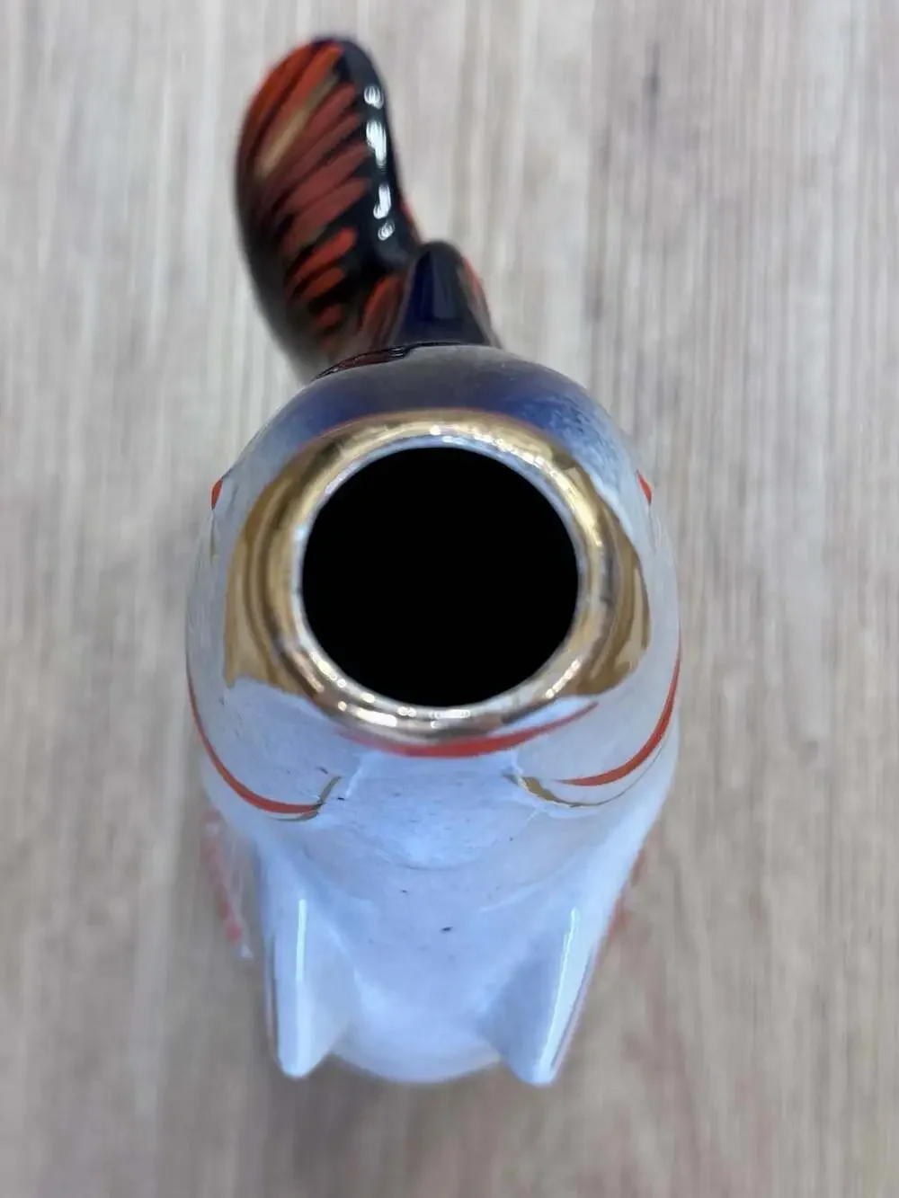Vintage Soviet Porcelain Fish Decanter