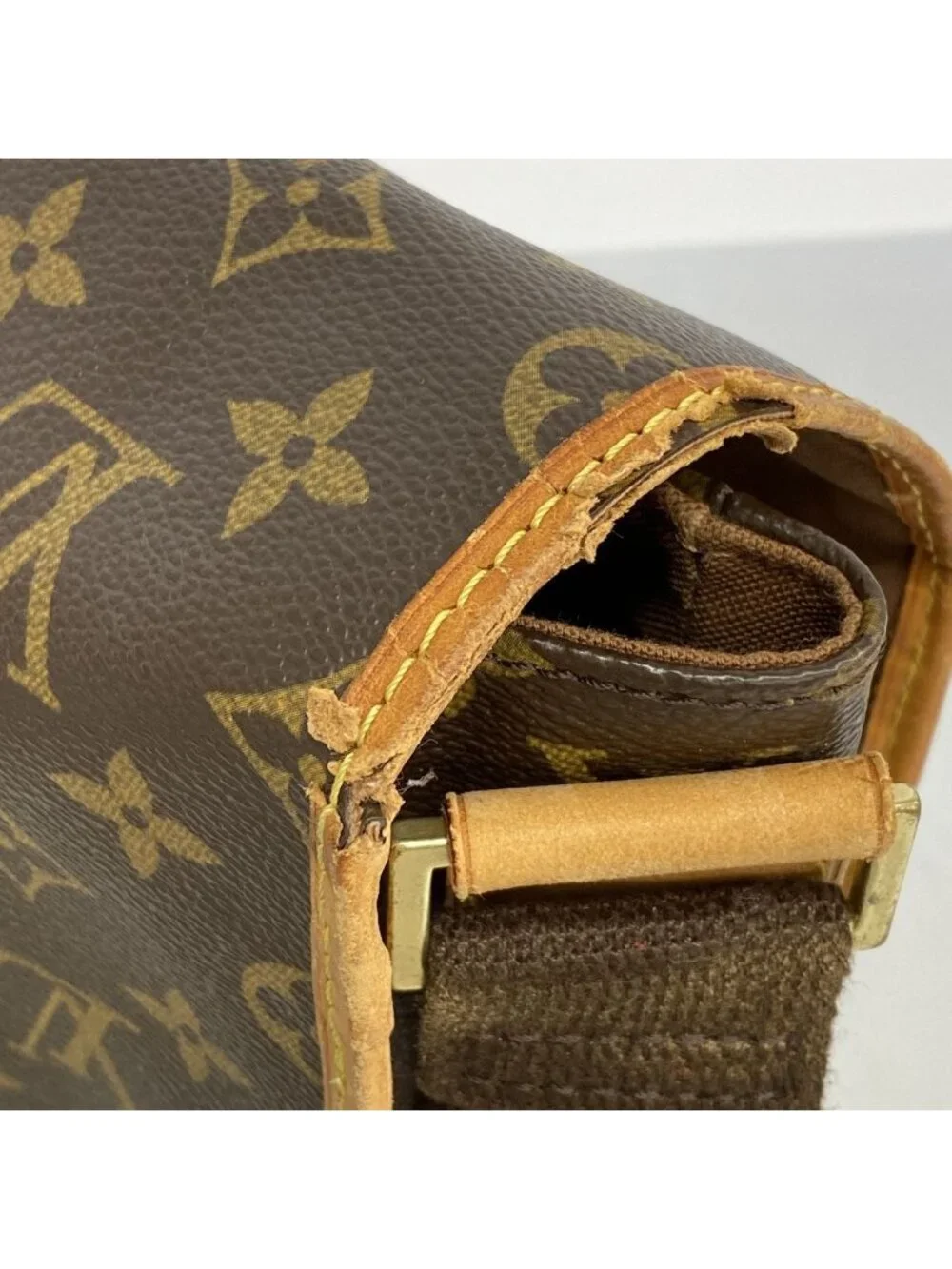 Louis Vuitton Shoulder Bag Monogram Messenger Bosfall PM Brown