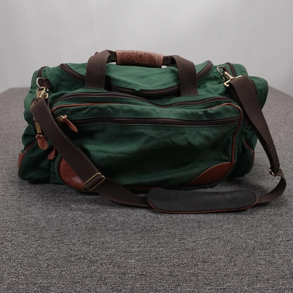 L.L. Bean Vintage Duffle Bag Green 20