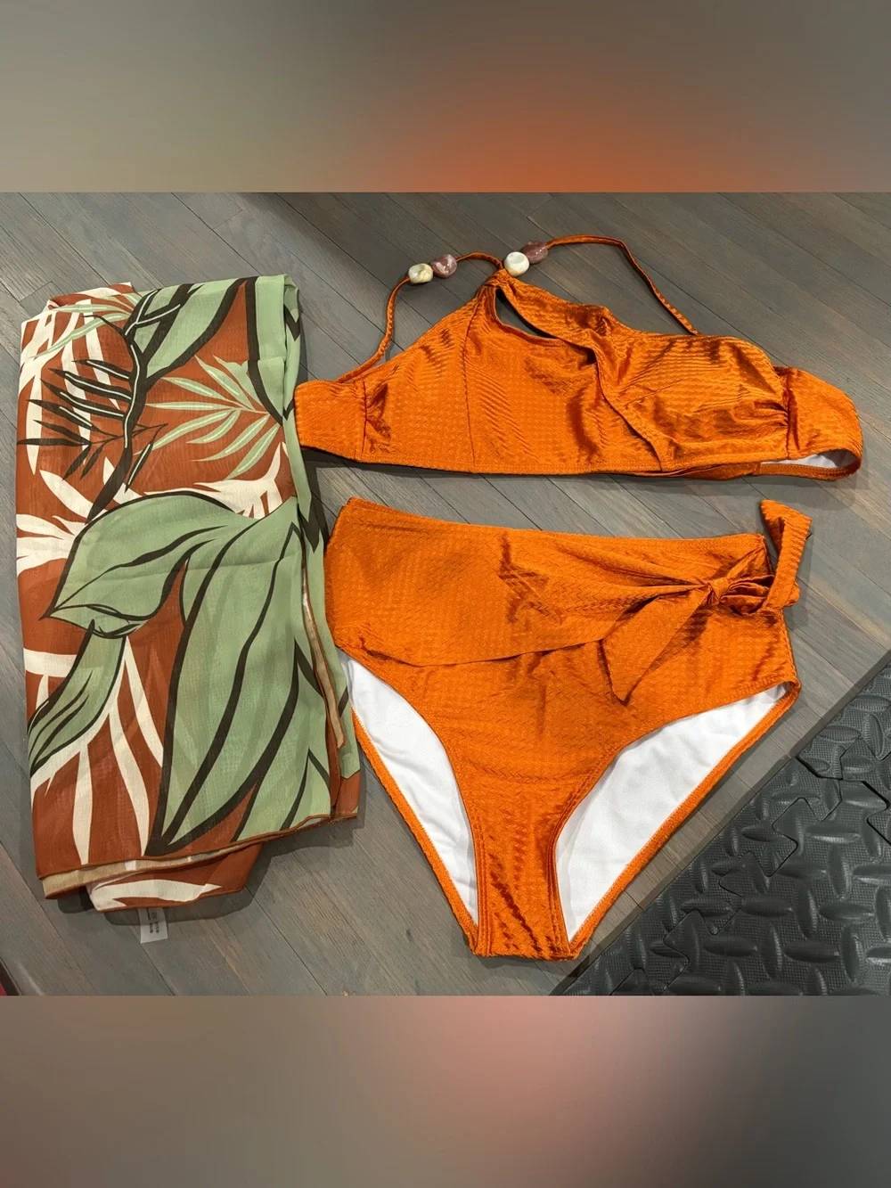 N/A waist bottoms leaf