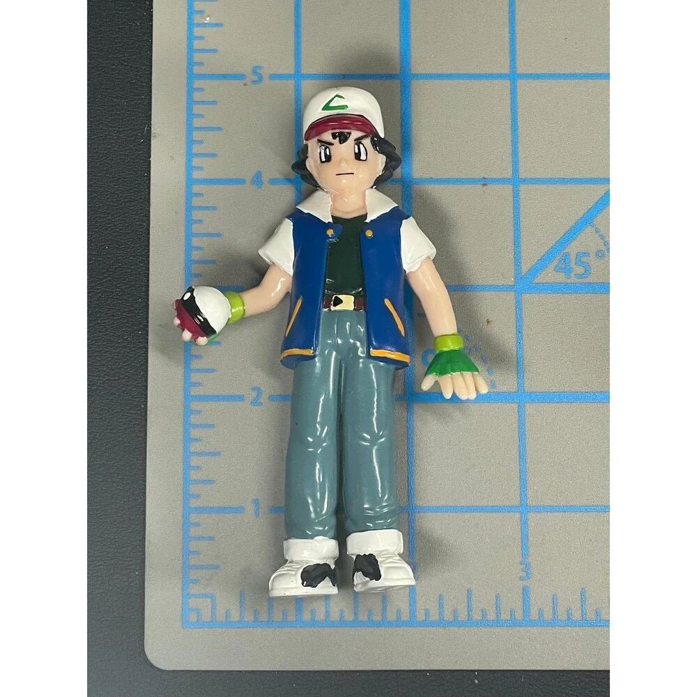 Pokemon TOMY Ash Ketchum Figure Figurine Vintage Original 151 Kanto Nintendo