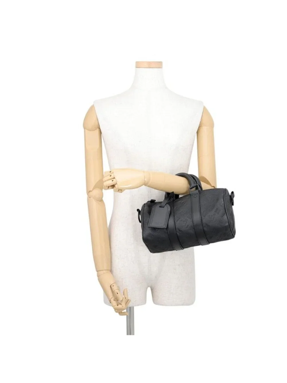 Louis Vuitton Handbag Monogram Taurillon Keepall Bandouliere 25 2-Way Bag Black