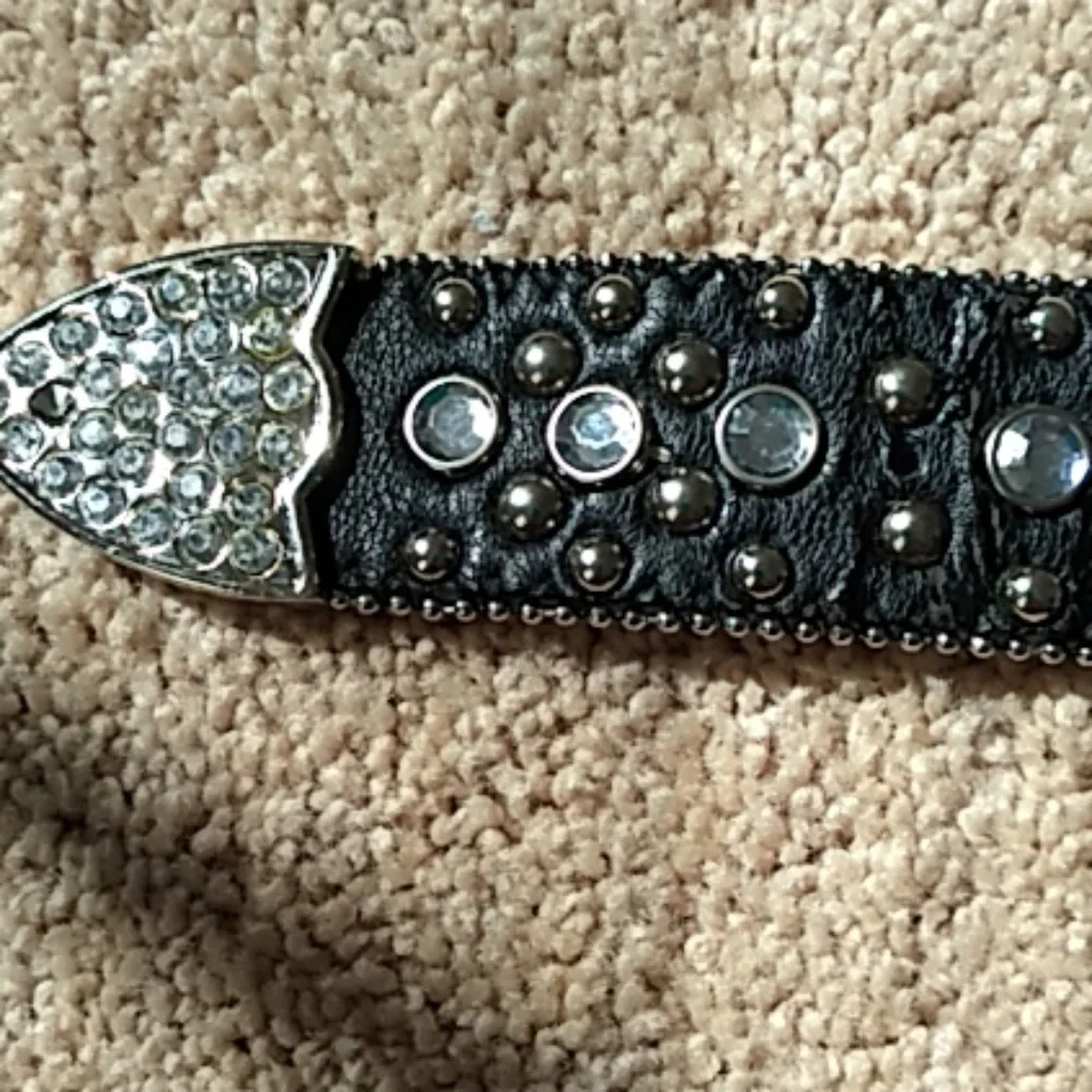 No brand leather genuine black