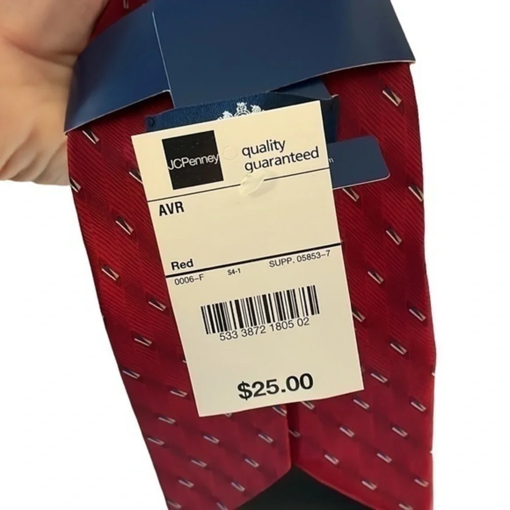 NWT Men's Stafford 100% Imported Silk‎ Tie