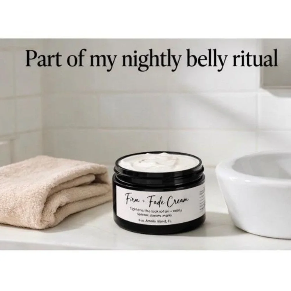 PH Design Organics Firm + Fade‎ Cream 6oz Crepey Skin Stretch Mark Treatment