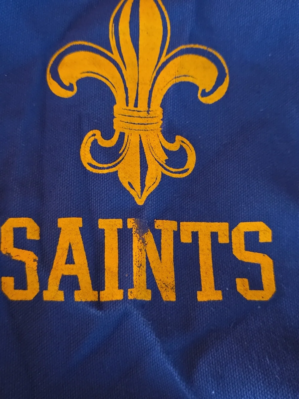 Saints Navy and Gold Duffle Bag Overnight Bag Gym Bag‎ Canvas