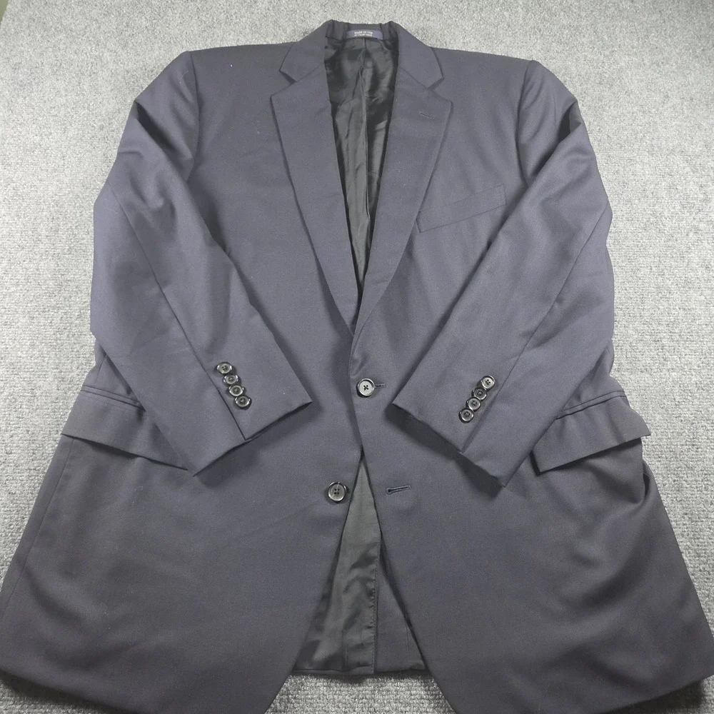 Brooks Brothers Blazer Navy Blue 48R Vitale Barberis Canonico Wool Italy