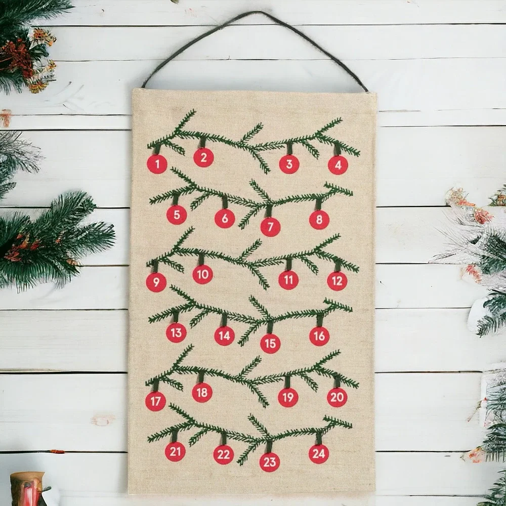 IKEA VINTERFINT Hanging Christmas‎ Advent Calendar 24 Loops (005.608.88) NEW