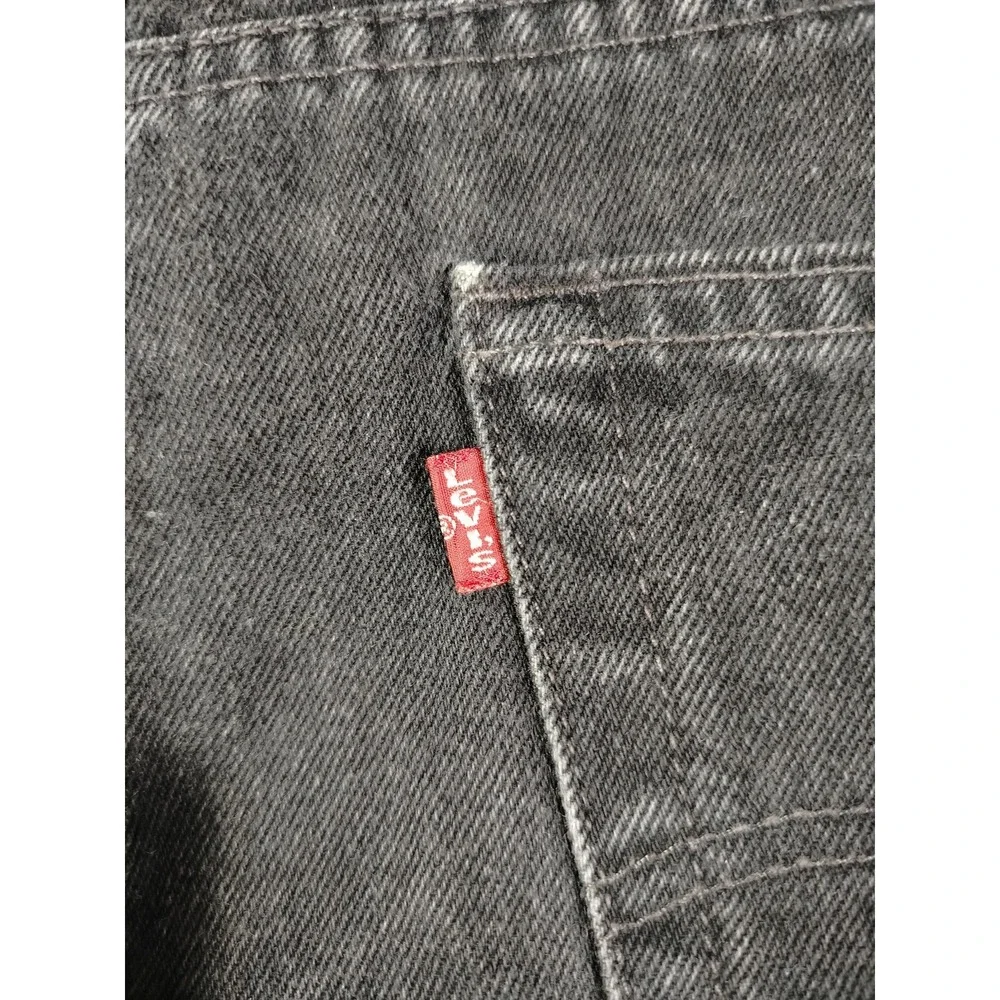 Vintage Levis 505 Jeans Mens 40 Black Regular Fit Denim 90s Grunge Skater Casual