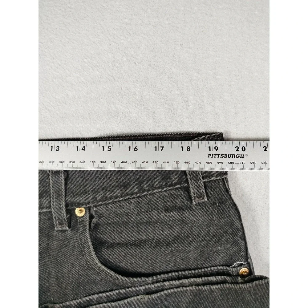 Vintage Levis 505 Jeans Mens 40 Black Regular Fit Denim 90s Grunge Skater Casual
