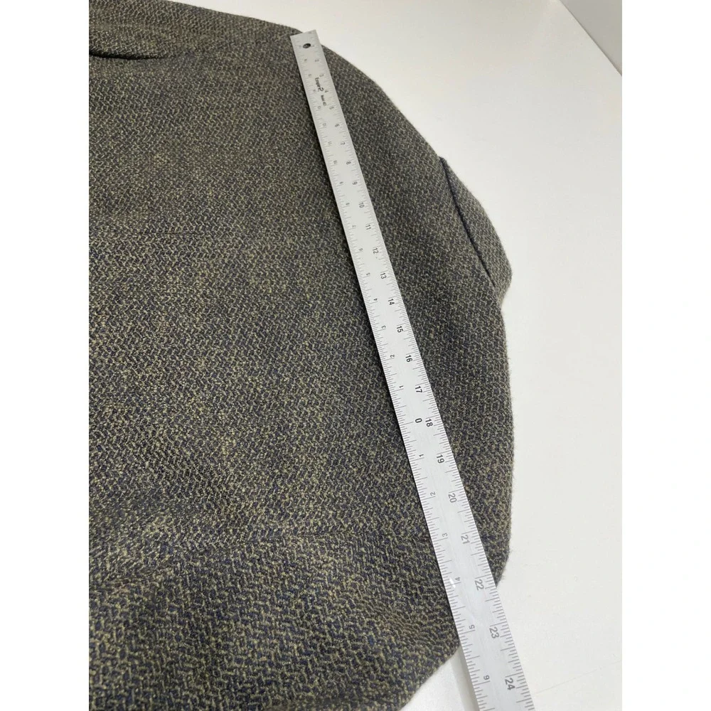 Andrew Fezza Herringbone Blazer‎ Wool Sport Coat Suit Jacket 48L Office Heritage