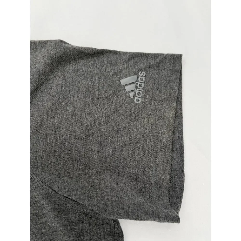 Adidas Performance Athletic T-Shirt Regular XL Gray Moisture-Wicking‎