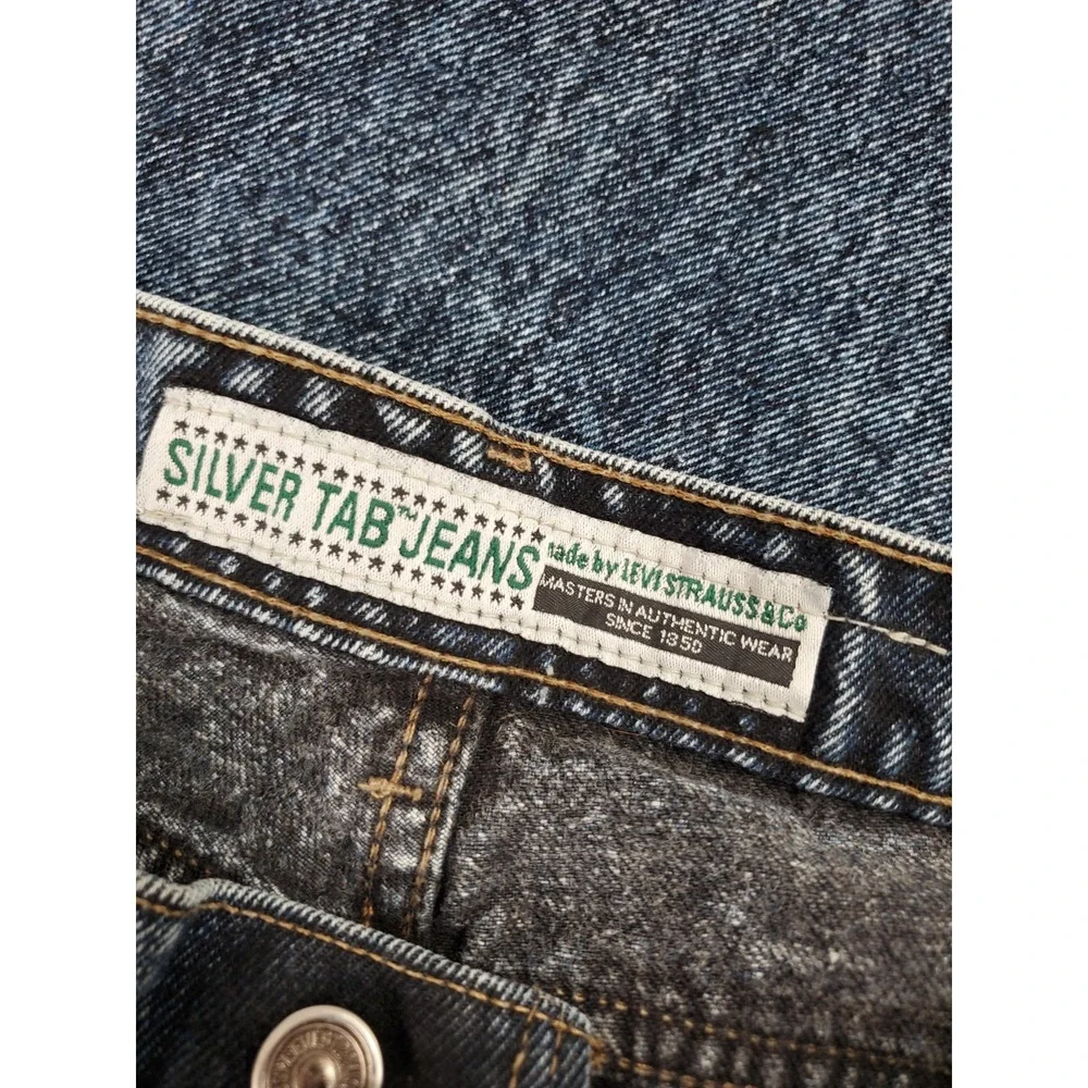 Vintage Levis Silver Tab‎ 512 Jeans Mens 32x24 Blue Baggy Fit Made USA 90s Denim