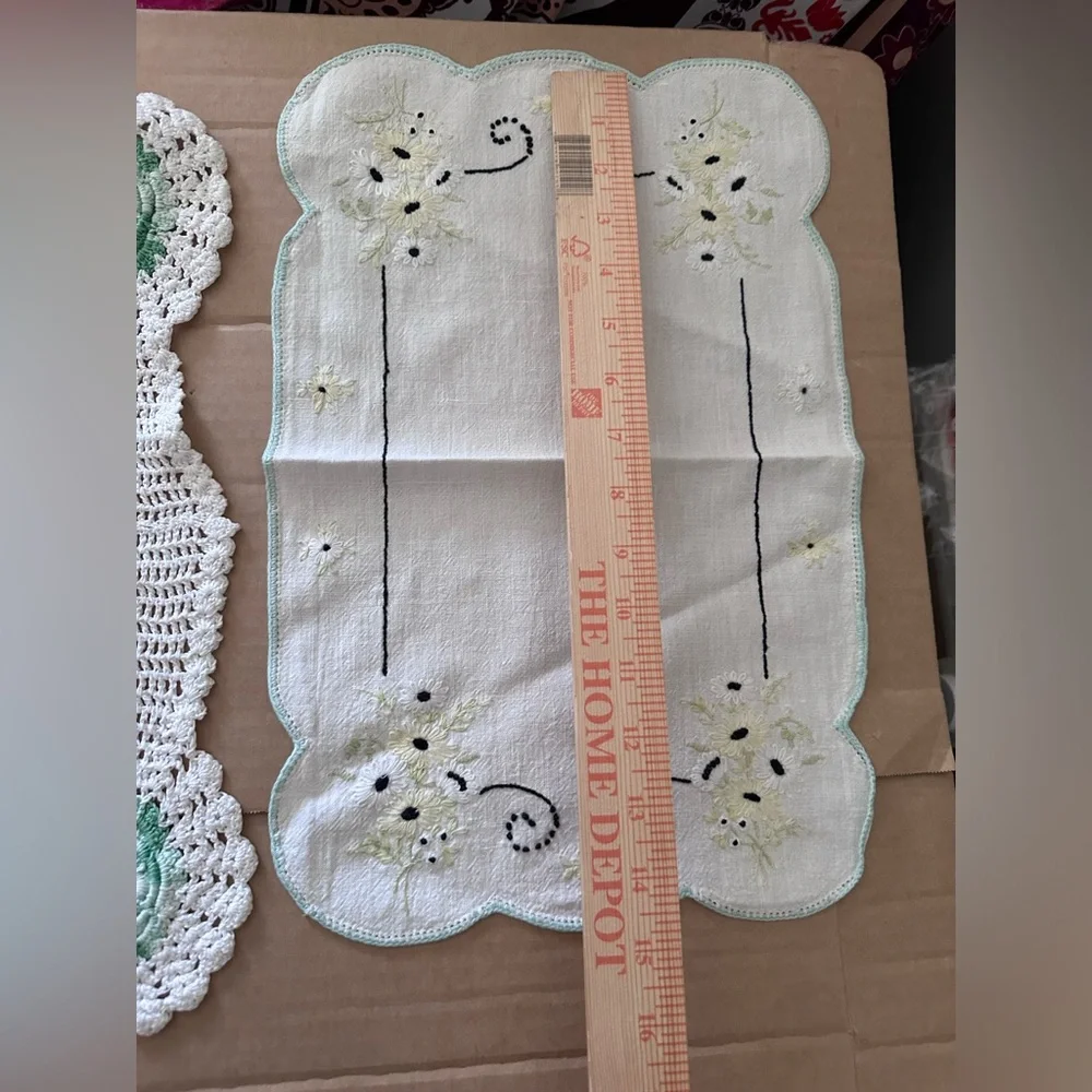 N/A mismatched doilies