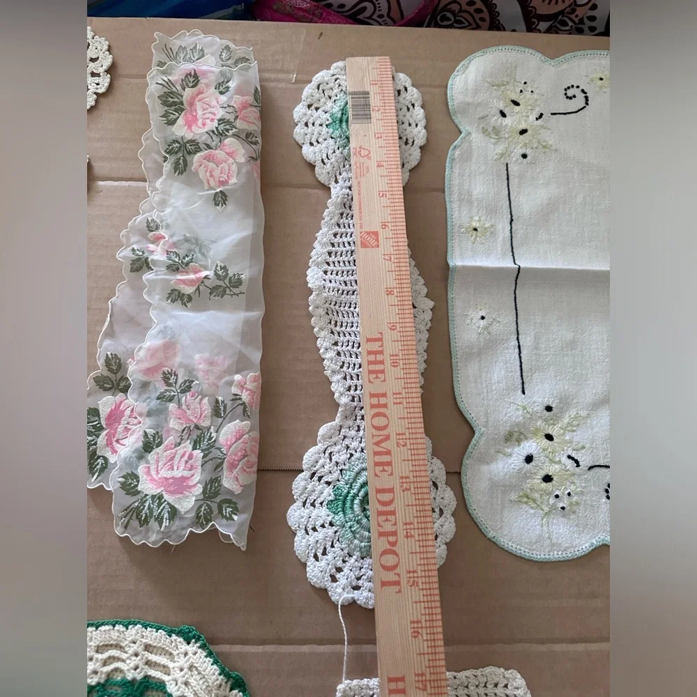 N/A mismatched doilies