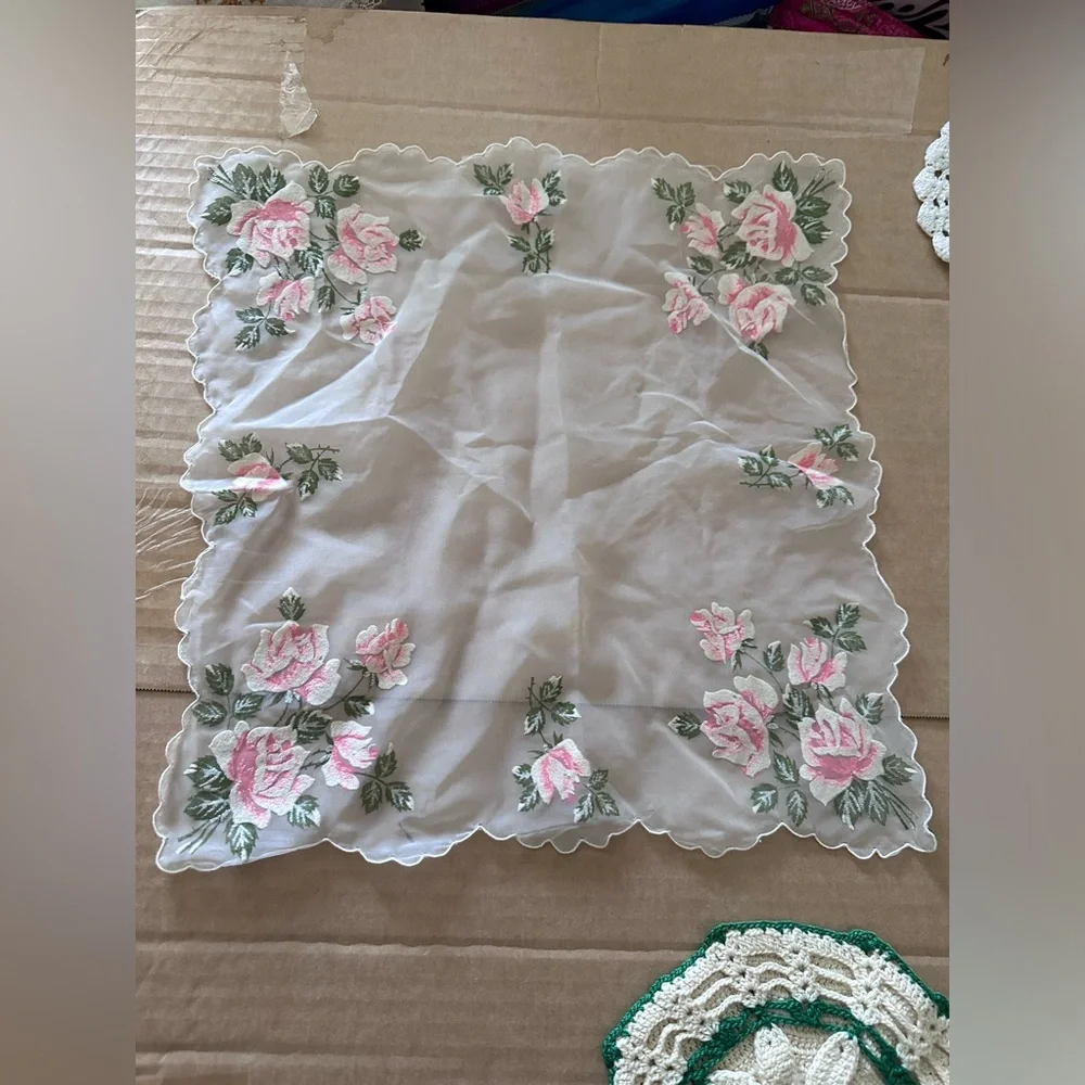 N/A mismatched doilies