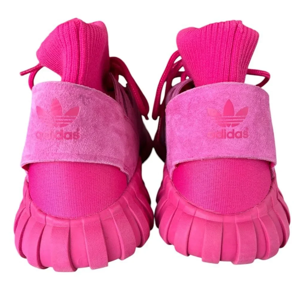 Adidas Tubular Doom Sneaker Size 9.5 Tonal Pink Bright Colorful Kicks!