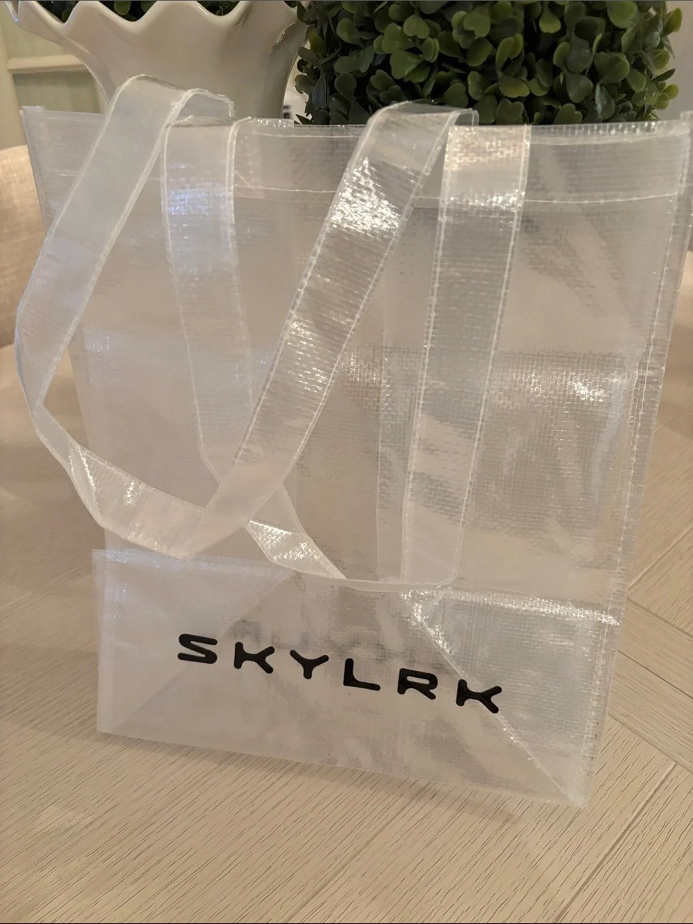 Skylrk transparent tote bag new 🆕