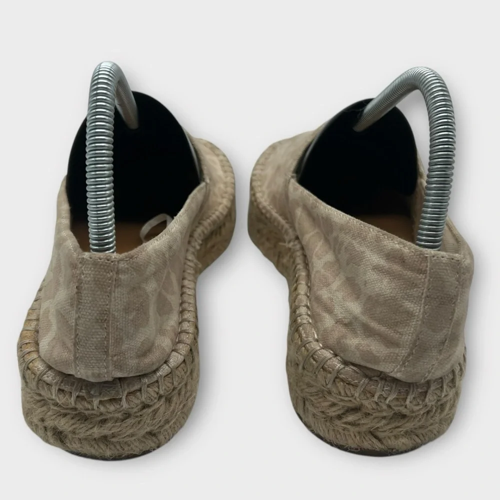 Splendid Women's Laney Slip‎ On Shoe Size 9.5 Platform Espadrille Tan Leopard