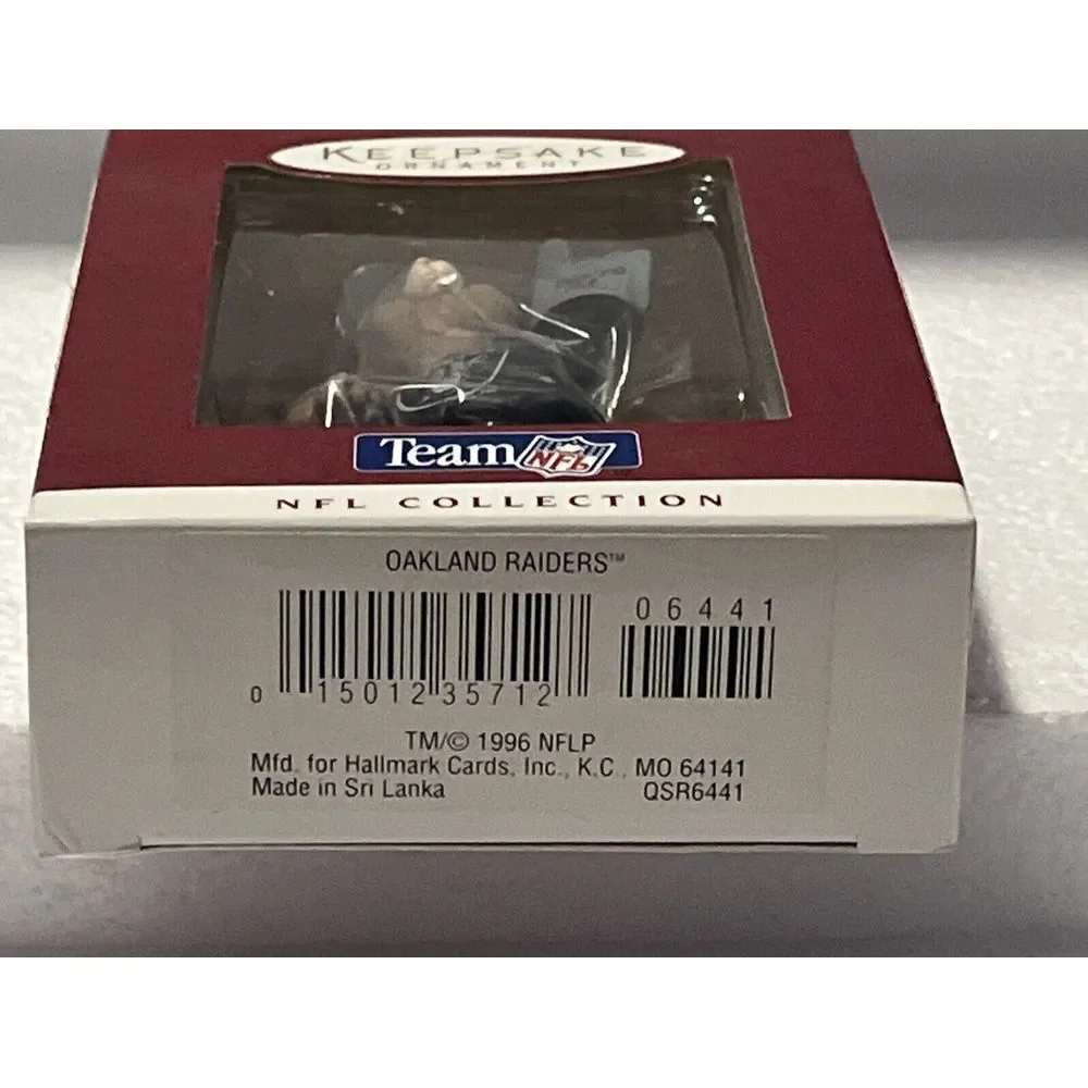 Hallmark‎ Keepsake Oakland Raiders 1996 NFL Collection Football Ornament