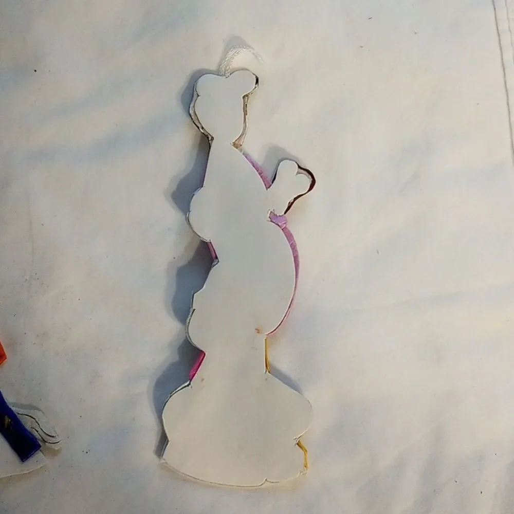 Set of Four Vintage Chinese Silk Lady Ornaments