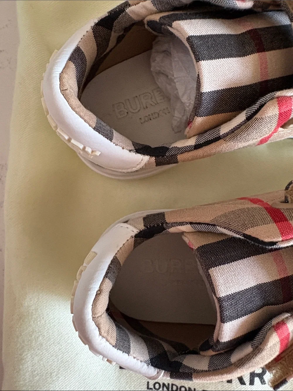 Burberry worn ones