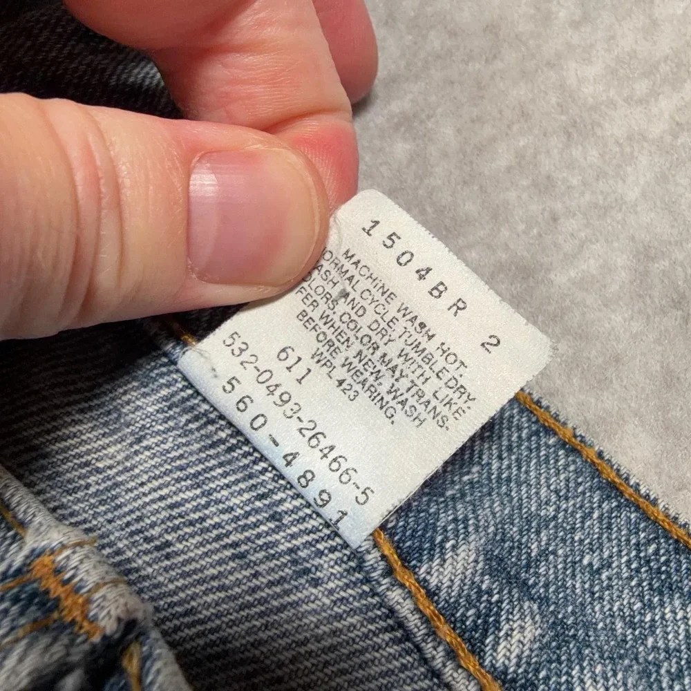 Vintage Levis 560 Jeans Mens 30x34 Blue Relaxed Tapered Distressed Made USA