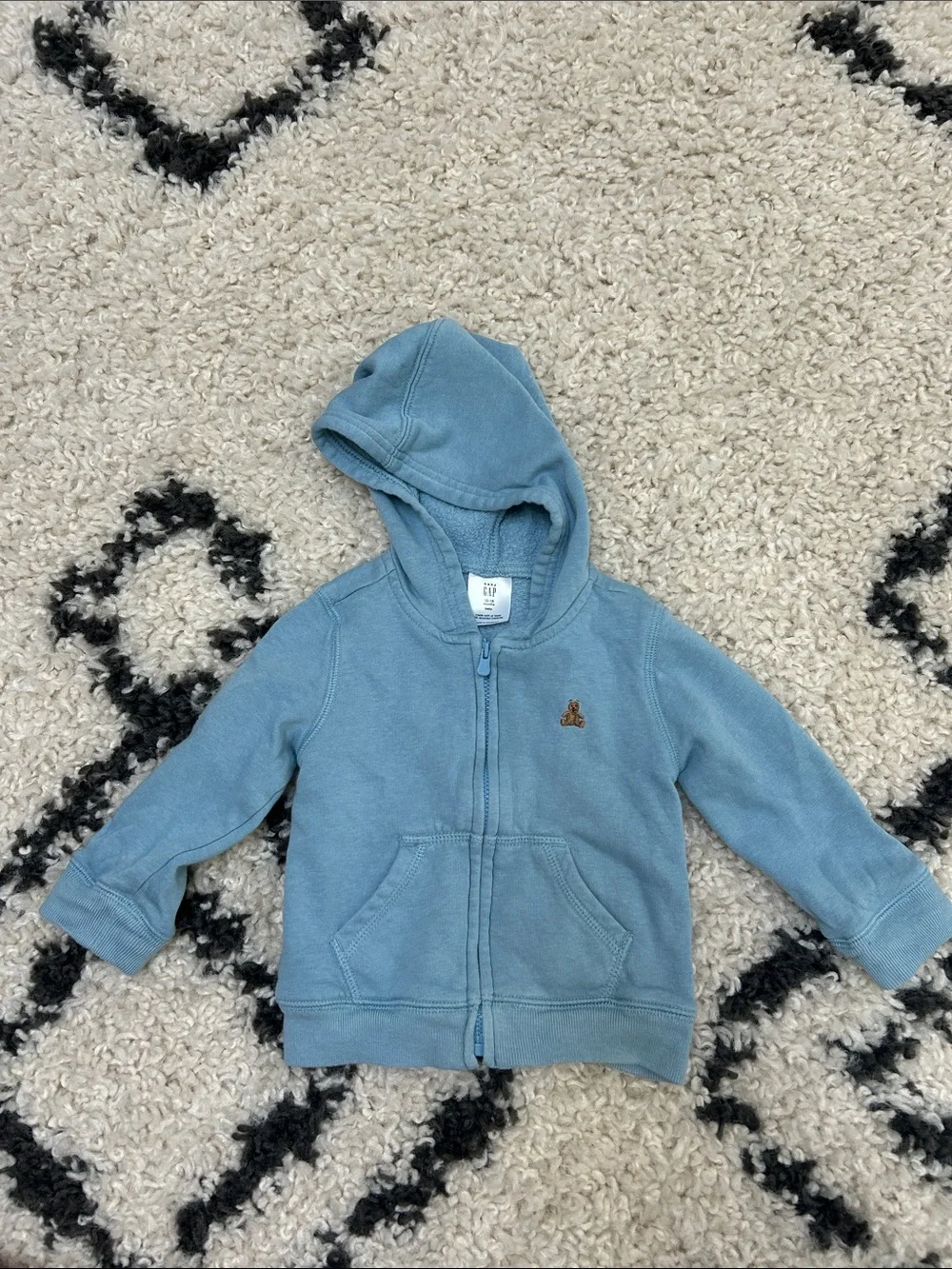 Baby/Toddler Blue Hooded Zip-Up Sweatshirt Gap