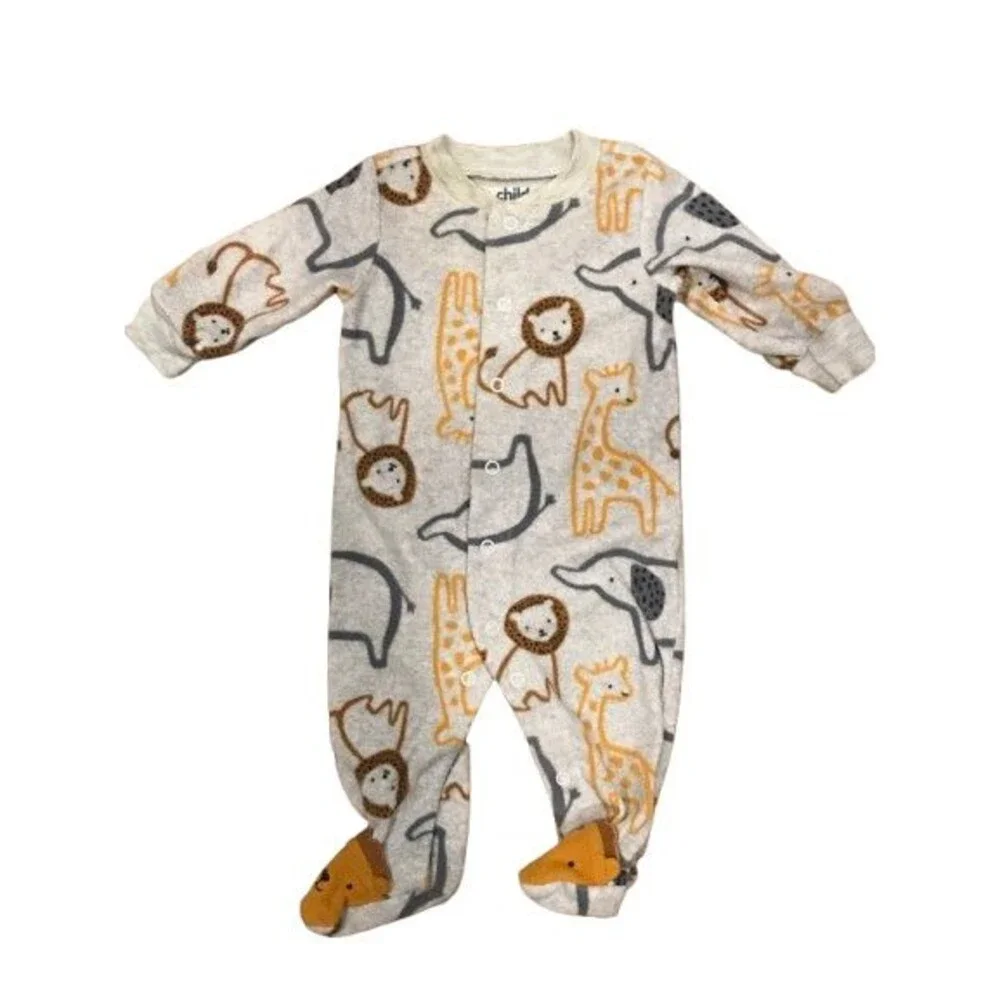 Baby 0-3 Months Footie Pajama Fleece One-piece Carter's Long Sleeve