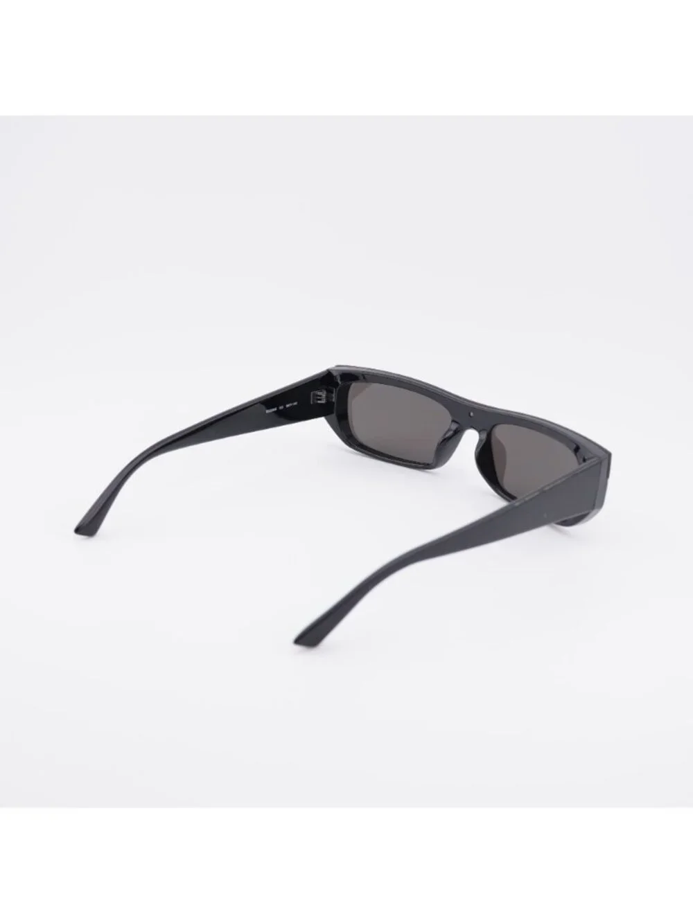Balenciaga BB0080S 001 Unisex Sunglasses Black Rectangle Frame, Grey Lenses