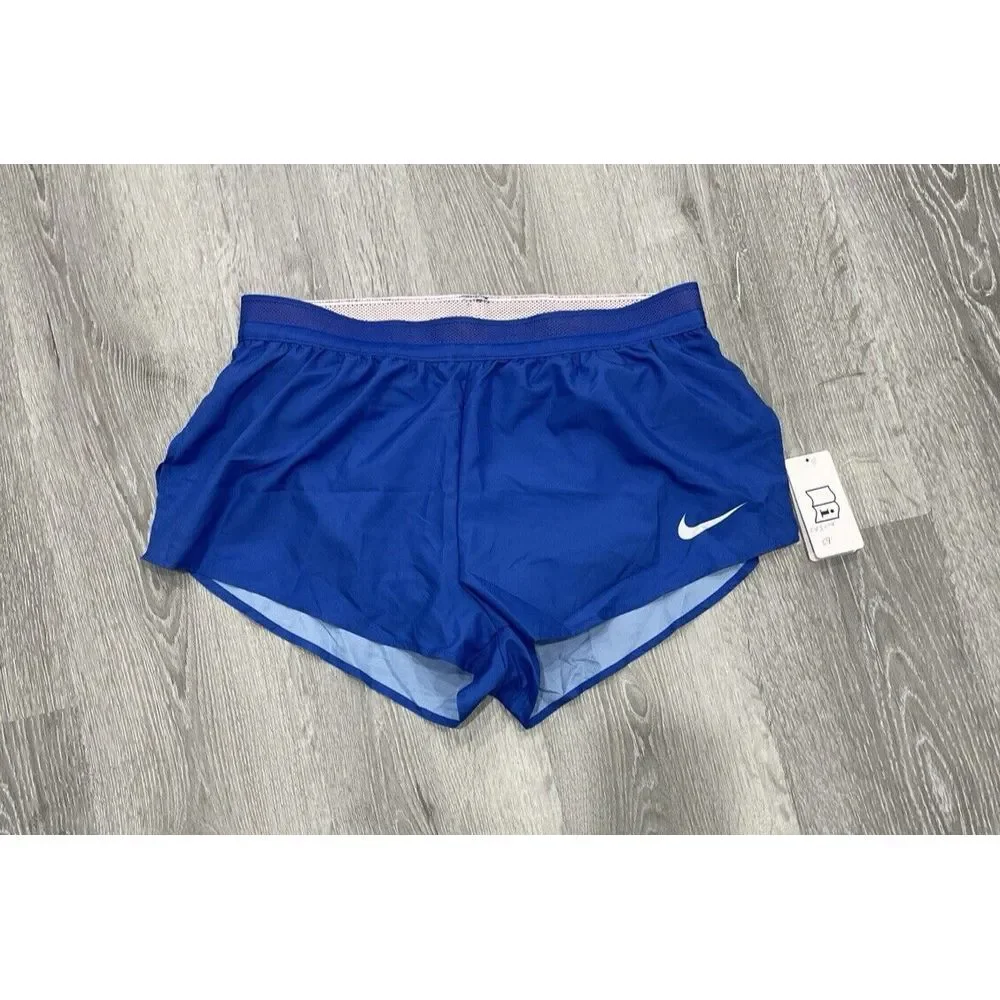 NWT Nike Pro Digital Elite Track & Field Racing Blue Shorts CV3014-493 Women's L