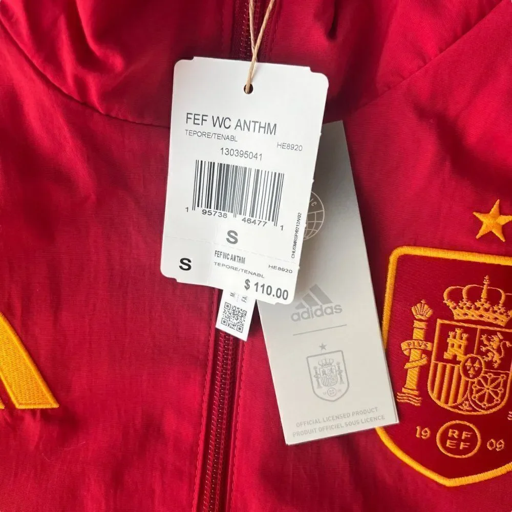 Adidas Spain 2022‎ World Cup Anthem Reversible Jacket HE8920 Men's S