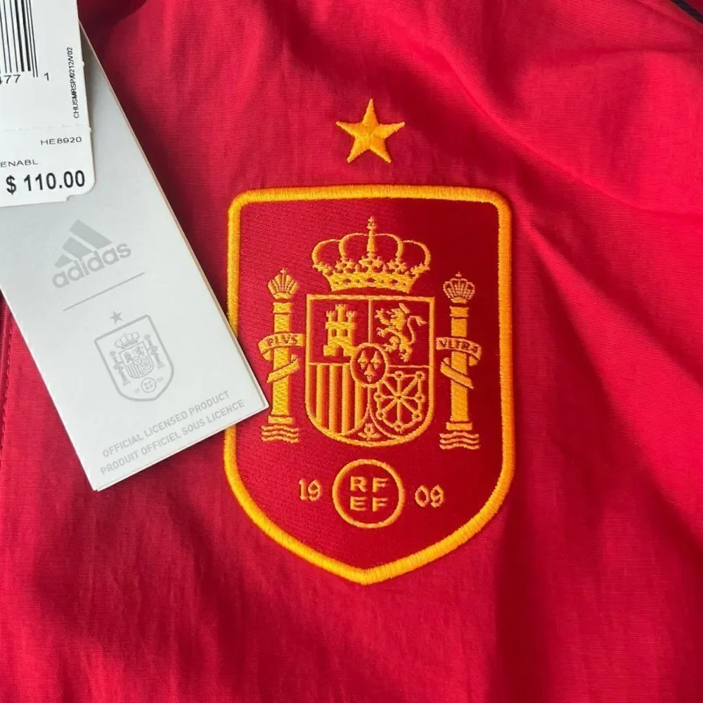 Adidas Spain 2022‎ World Cup Anthem Reversible Jacket HE8920 Men's S