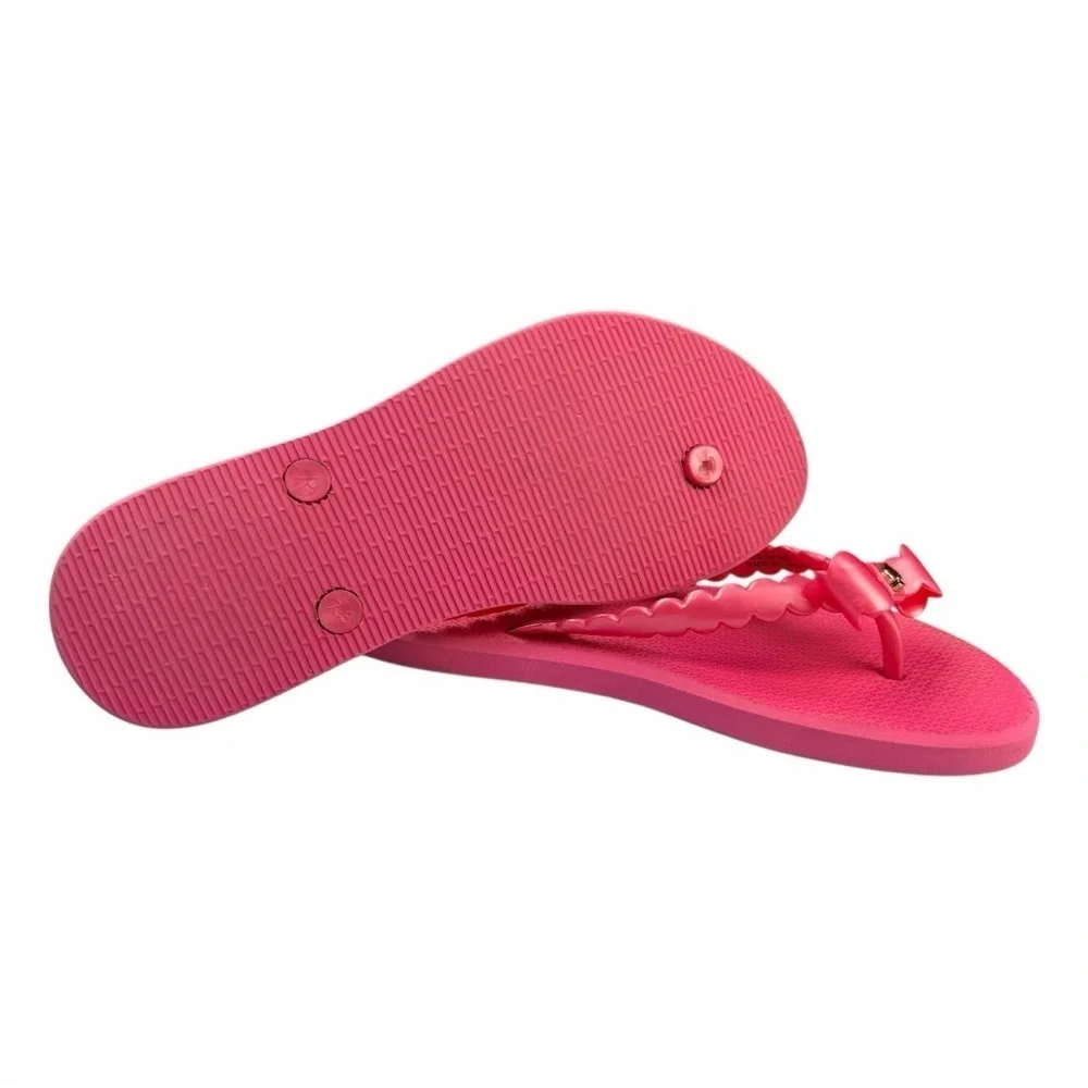 Kate Spade New York Women’s Denise Bow Flip-Flops Deep Pink Y2K Size 7/8