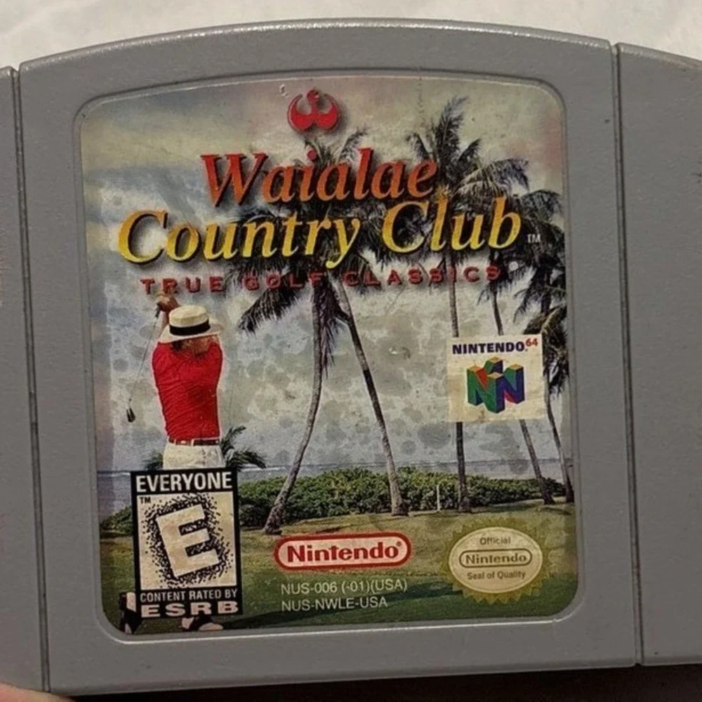 Waialae Country Club True Golf Classics Nintendo 64 N64 Game Cartridge NUS-006