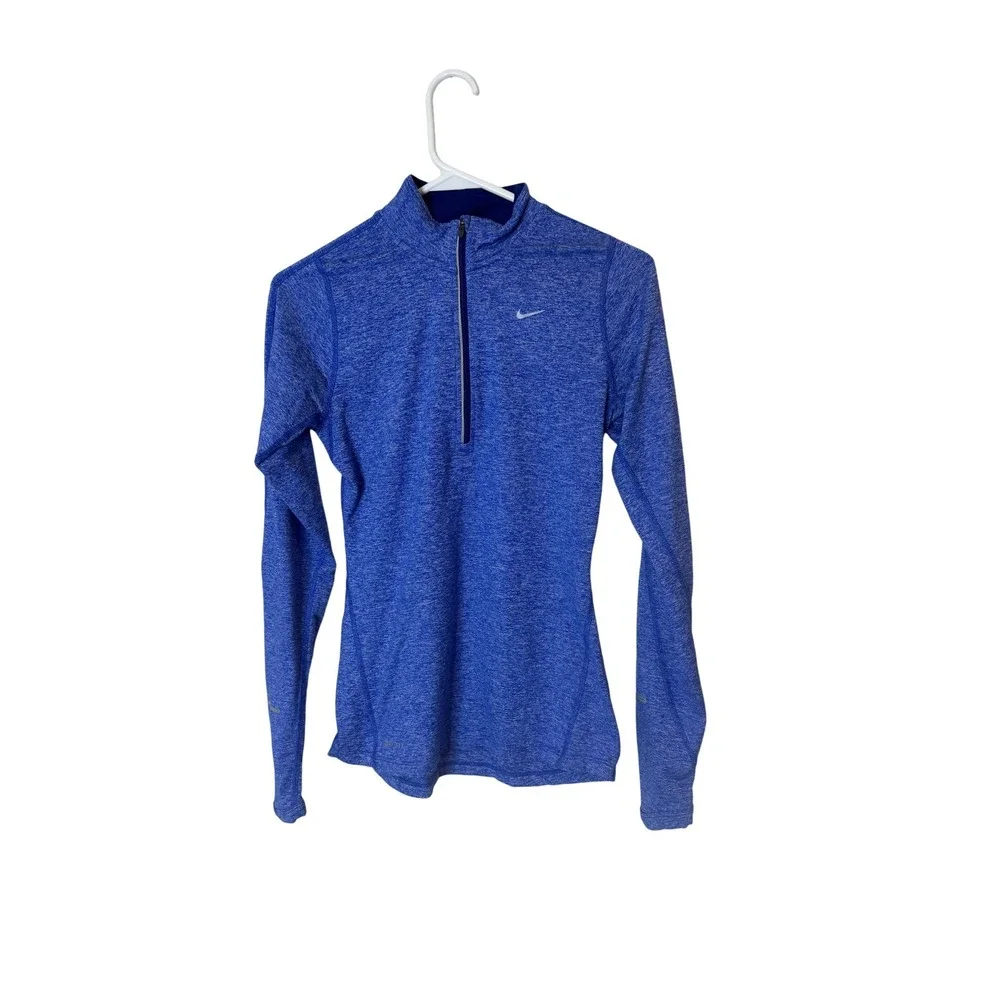 Nike Element Dri-FIT Pullover Womens XS Blue Half Zip Running Long Sleeve‎