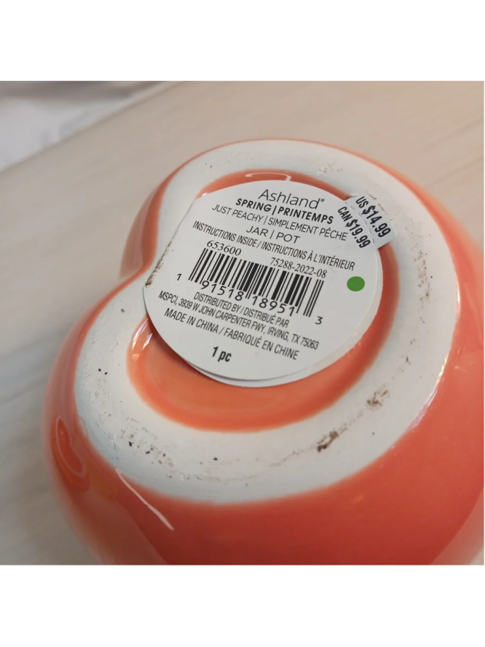 Kitchen ceramic peach