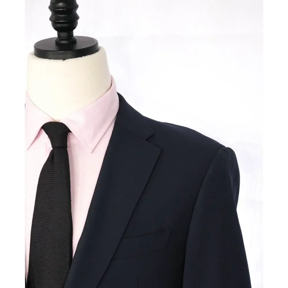 ARMANI COLLEZIONI - Navy Blue Wool Blazer - 38R