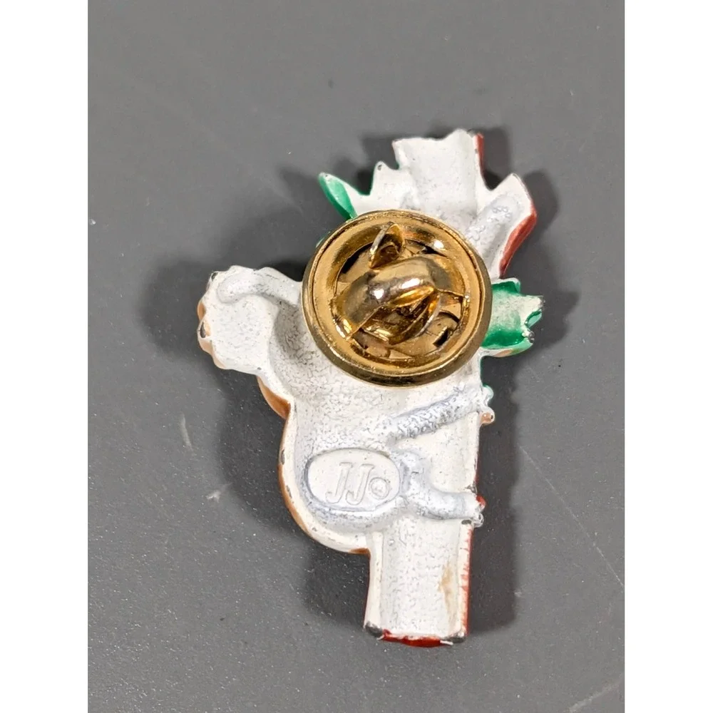 Vintage JJ Jonette Koala‎ Bear Enamel Tack Pin Cute Animal Brooch