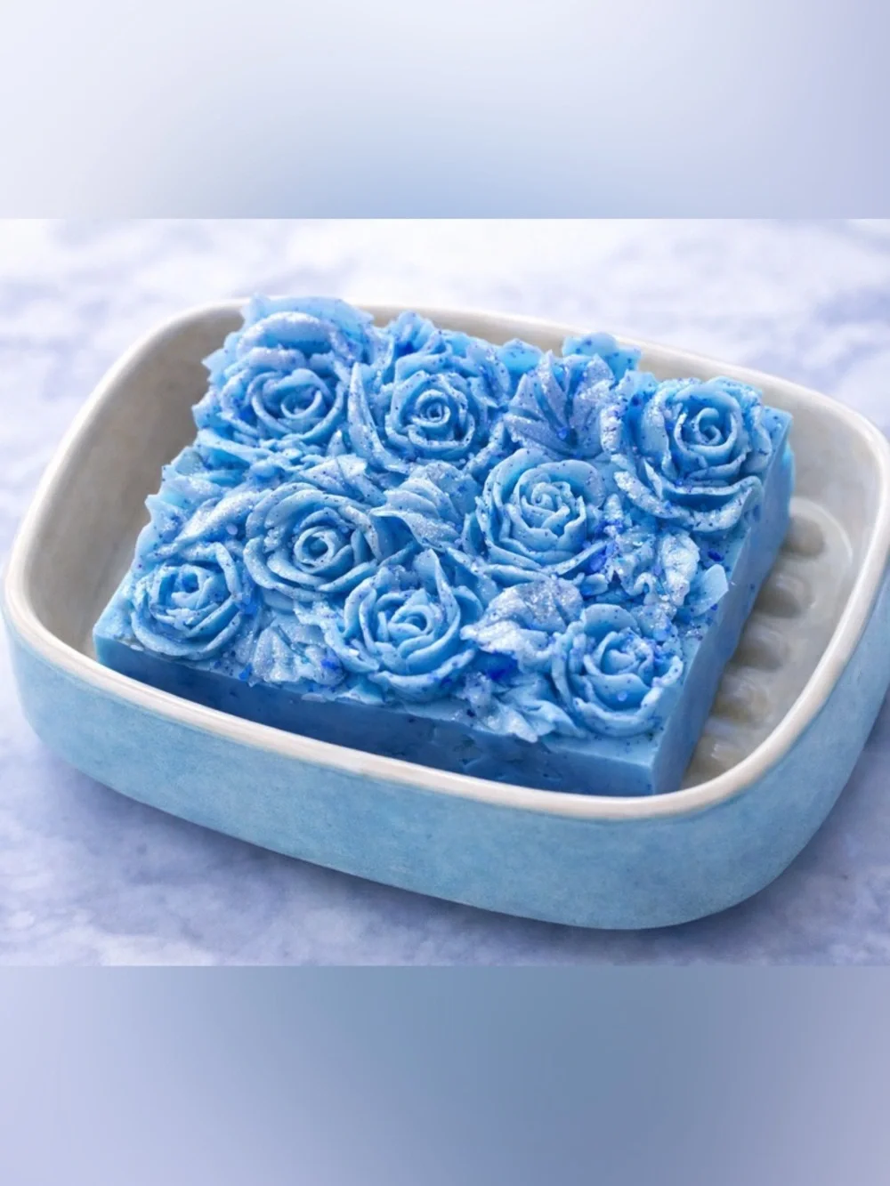Leather 3D soap 2x3 inch 4oz shea butter & goat milk