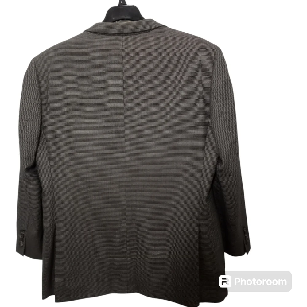 Daniel Cremieux Classic Nailhead Sport Jacket Charcoal Gray Mens 42R