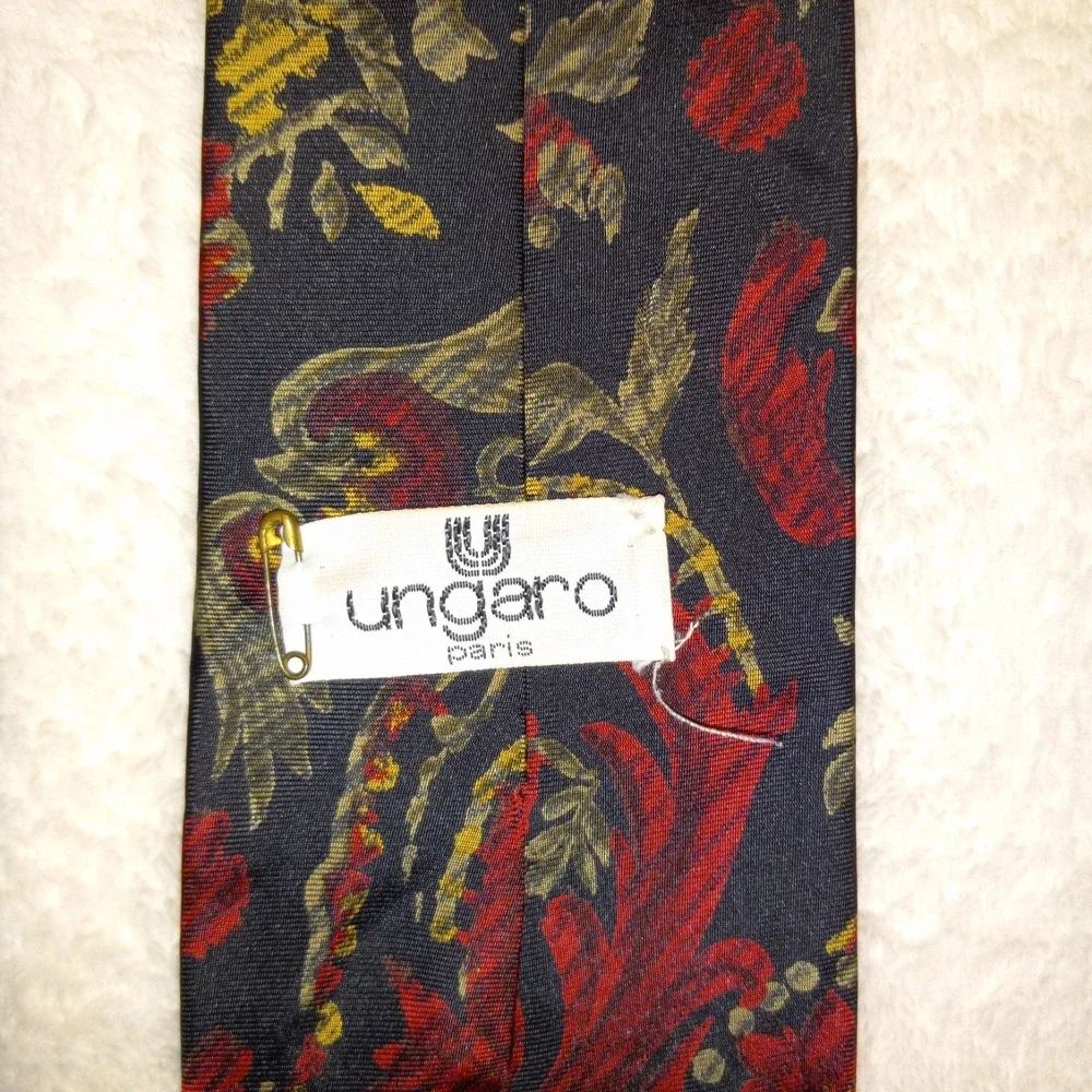 Men's UNGARO PARIS Silk Tie Necktie MADE IN ITALY ART EXPRESSIONISM