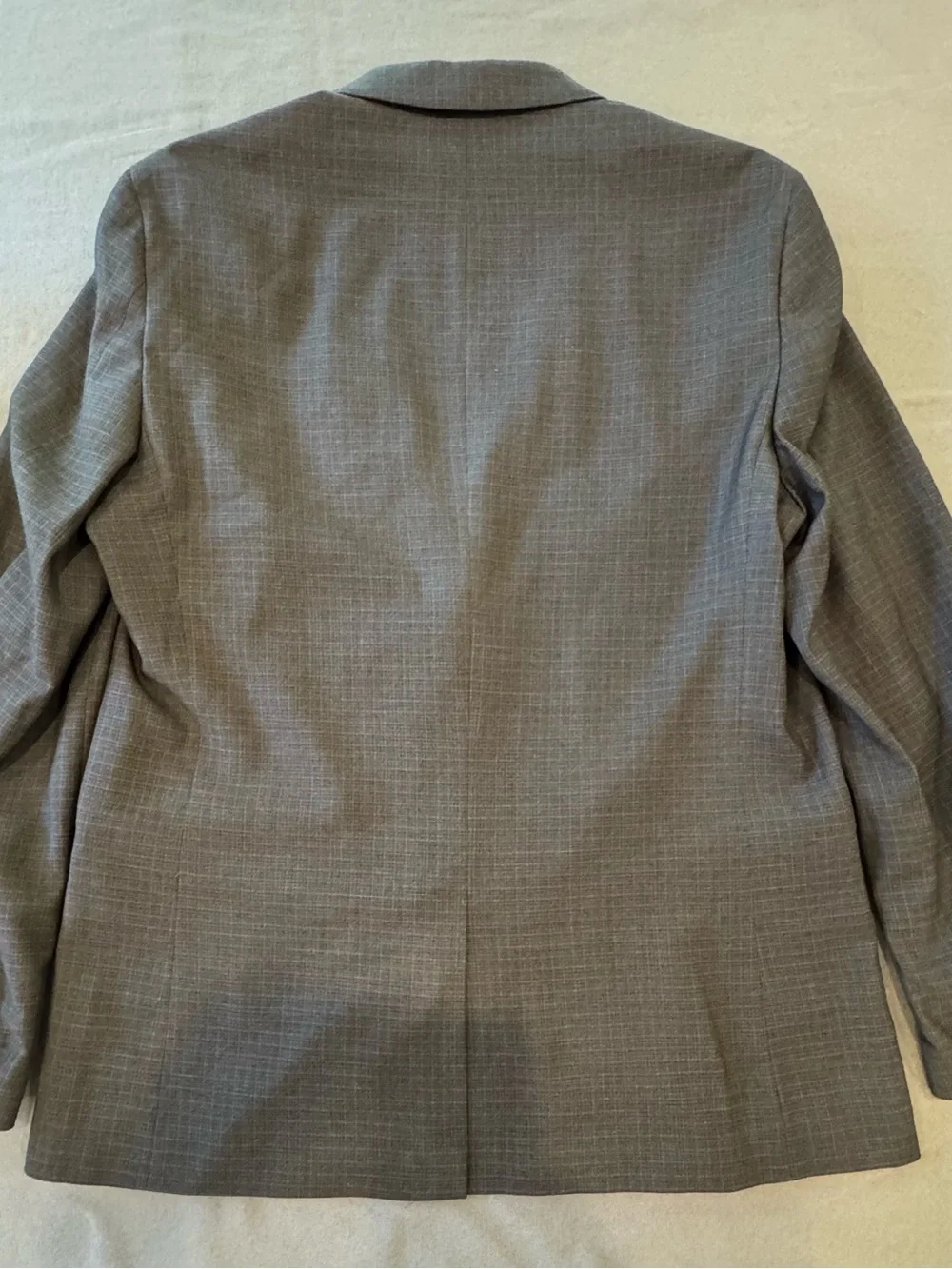 Vince Camuto Wool Moden Fit Plaid 2 Button Blazer Size 42R Slim Fit Gray Blue