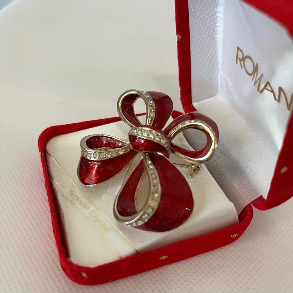 Vintage gold christmas crystal
