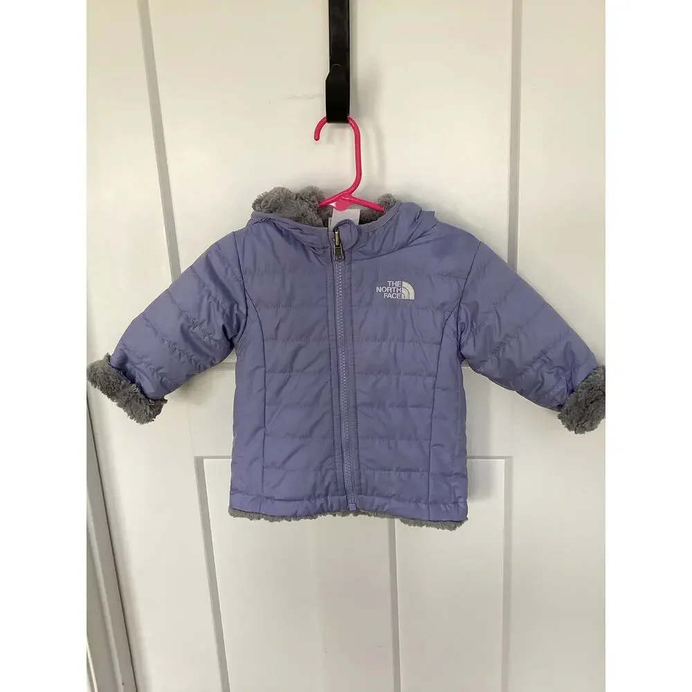 The North face Reversible Mossbud‎ Swirl Hooded Jacket Infant size 6-12 months